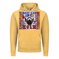 Vintage Mustard best dad ever american flag Vintage Hoodie - Artiststas