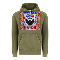 Vintage Olive best dad ever american flag Vintage Hoodie - Artiststas