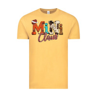 Vintage Mustard Mini Claus Vintage Tee - CowhideDigitalArt