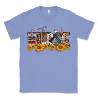 Colony Blue Western Nurse Sunflower Classic Tee - FaDigitalArtStudio
