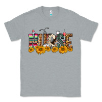 Heather Grey Western Nurse Sunflower Classic Tee - FaDigitalArtStudio