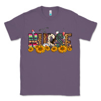 Lavender Western Nurse Sunflower Classic Tee - FaDigitalArtStudio