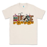 Natural Western Nurse Sunflower Classic Tee - FaDigitalArtStudio