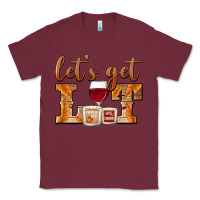 Burgundy let's get lit candles Classic Tee - BarkalooDesign