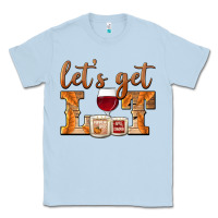 Dusty Blue let's get lit candles Classic Tee - BarkalooDesign