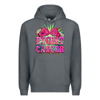 Rock fight cancer Premium Hoodie - BarkalooDesign