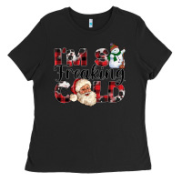Black Im So Freaking Cold Ladies Tee - CowhideDigitalArt