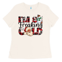 Bone Im So Freaking Cold Ladies Tee - CowhideDigitalArt