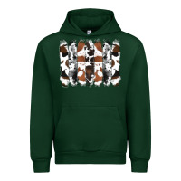 Forest Green cowhide brushstrokes Urban Hoodie - RanaPortraitStore