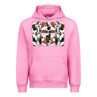 Fuchsia Pink cowhide brushstrokes Urban Hoodie - RanaPortraitStore