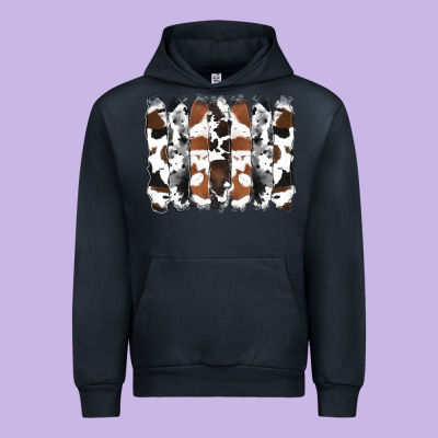 Cowhide Brushstrokes Urban Hoodie Designed By Ranaportraitstore