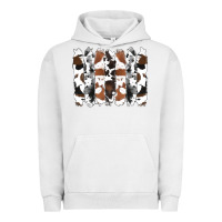Pigment Lunar Rock cowhide brushstrokes Urban Hoodie - RanaPortraitStore