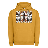 Pigment Peanut Butter cowhide brushstrokes Urban Hoodie - RanaPortraitStore