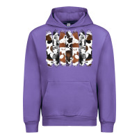 Tulip cowhide brushstrokes Urban Hoodie - RanaPortraitStore