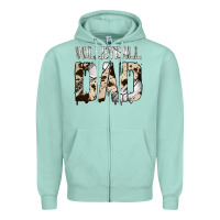Seafoam no background volleyball dad Zipper Hoodie - Jasminsmagicworld