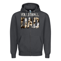 Smoke no background volleyball dad Zipper Hoodie - Jasminsmagicworld
