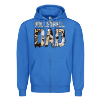 True Royal no background volleyball dad Zipper Hoodie - Jasminsmagicworld