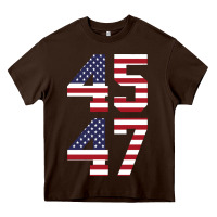 Chocolate Brown 4547 Heavy Core Tee - DesigneFamous