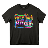 Asphalt Free dad hugs pride Heavy Core Tee - FaDigitalArtStudio