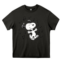 Asphalt dancing dog Heavy Core Tee - DesigneFamous