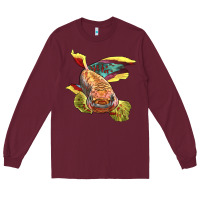 Burgundy Killifish Long Sleeve Tee - LillyAllenDesigns