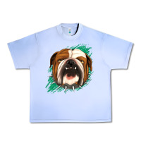 Grape Ice Bulldog Green glitter Urban Heavy Tee - Jasminsmagicworld