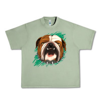 Oil Green Bulldog Green glitter Urban Heavy Tee - Jasminsmagicworld