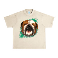 Sandshell Bulldog Green glitter Urban Heavy Tee - Jasminsmagicworld