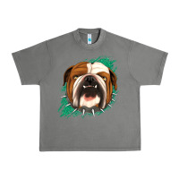 Tornado Bulldog Green glitter Urban Heavy Tee - Jasminsmagicworld