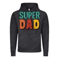 Vintage Black super dad Vintage Hoodie - Artiststas