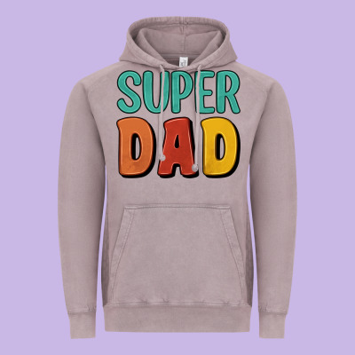Super Dad Vintage Hoodie Designed By Artiststas