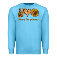 Ocean Blue Peace Love Sunshine Premium Sweatshirt - Jasminsmagicworld