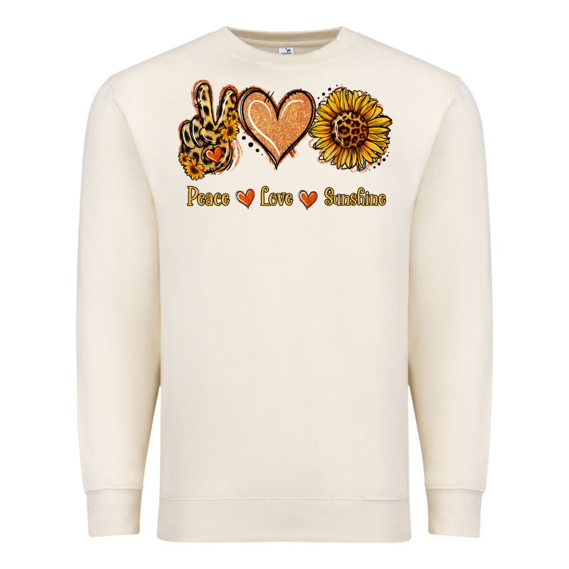 Peace Love Sunshine Premium Sweatshirt by Jasminsmagicworld | Teevron