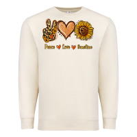 Sandshell Peace Love Sunshine Premium Sweatshirt - Jasminsmagicworld