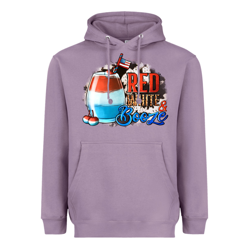 Red White  Booze With Cowhide Background Heavyweight Hoodie by Jasminsmagicworld | Teevron