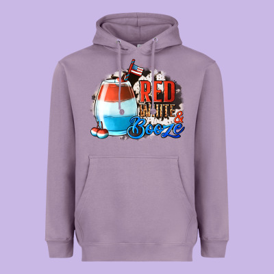 Red White  Booze With Cowhide Background Heavyweight Hoodie Designed By Jasminsmagicworld