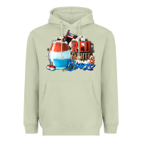 Matcha Red White  Booze With Cowhide Background Heavyweight Hoodie - Jasminsmagicworld
