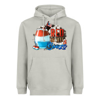 Moon Dust Red White  Booze With Cowhide Background Heavyweight Hoodie - Jasminsmagicworld