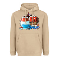 Mushroom Red White  Booze With Cowhide Background Heavyweight Hoodie - Jasminsmagicworld