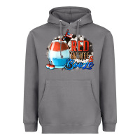 Storm Red White  Booze With Cowhide Background Heavyweight Hoodie - Jasminsmagicworld