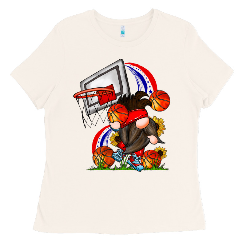 Basketball Gnome Ladies Tee by CowhideDigitalArt | Teevron