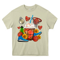 Mossy Basketball Frappe Coffee Heavy Core Tee - FaDigitalArtStudio
