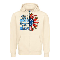 Sandshell patriotic sunflower no background Zipper Hoodie - Jasminsmagicworld
