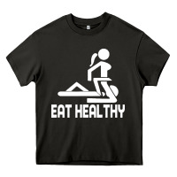 Asphalt eat healthy Heavy Core Tee - DesigneFamous