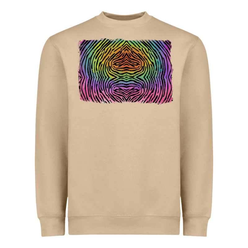 Colorful Zebra Background Heavyweight Sweatshirt by RanaPortraitStore | Teevron
