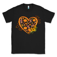 Black Western Autumn Heart Classic Tee - FaDigitalArtStudio