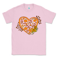 Bubblegum Pink Western Autumn Heart Classic Tee - FaDigitalArtStudio