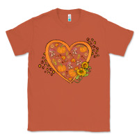 Copper Western Autumn Heart Classic Tee - FaDigitalArtStudio