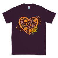 Plum Western Autumn Heart Classic Tee - FaDigitalArtStudio
