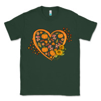 Sports Green Western Autumn Heart Classic Tee - FaDigitalArtStudio